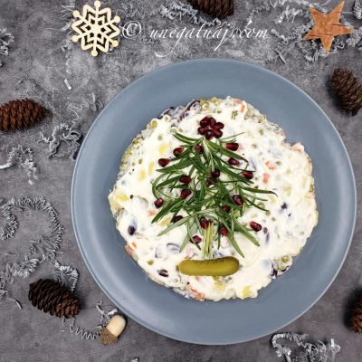 Sallata ruse: receta ideale për festa! Sallata ruse: receta ideale për festa!