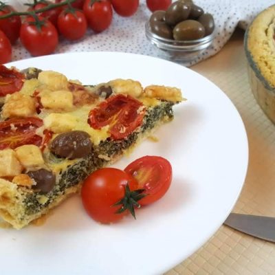 Tortë e kripur me spinaq