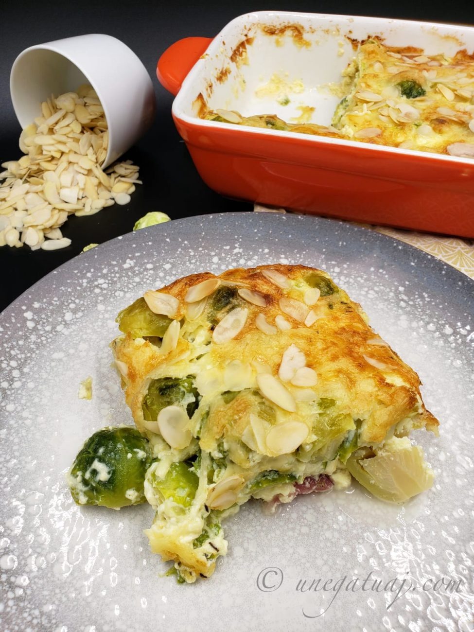 Tavë me lakra brukseli dhe proshutë