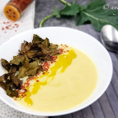 Supë krem me rrepë lakër (Kohlrabi)