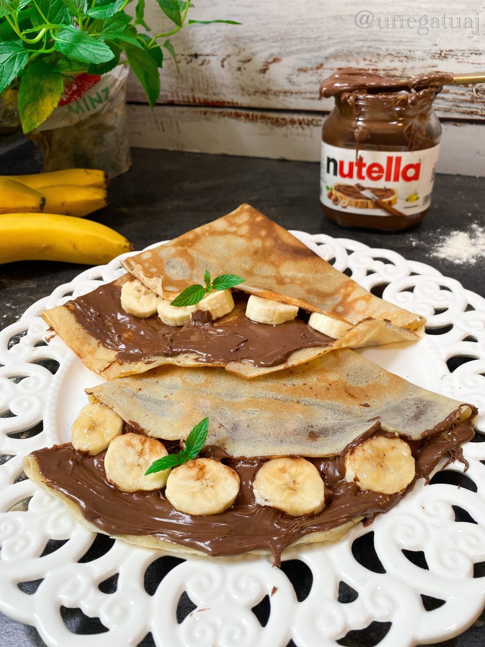 Krepa me banane dhe Nutella